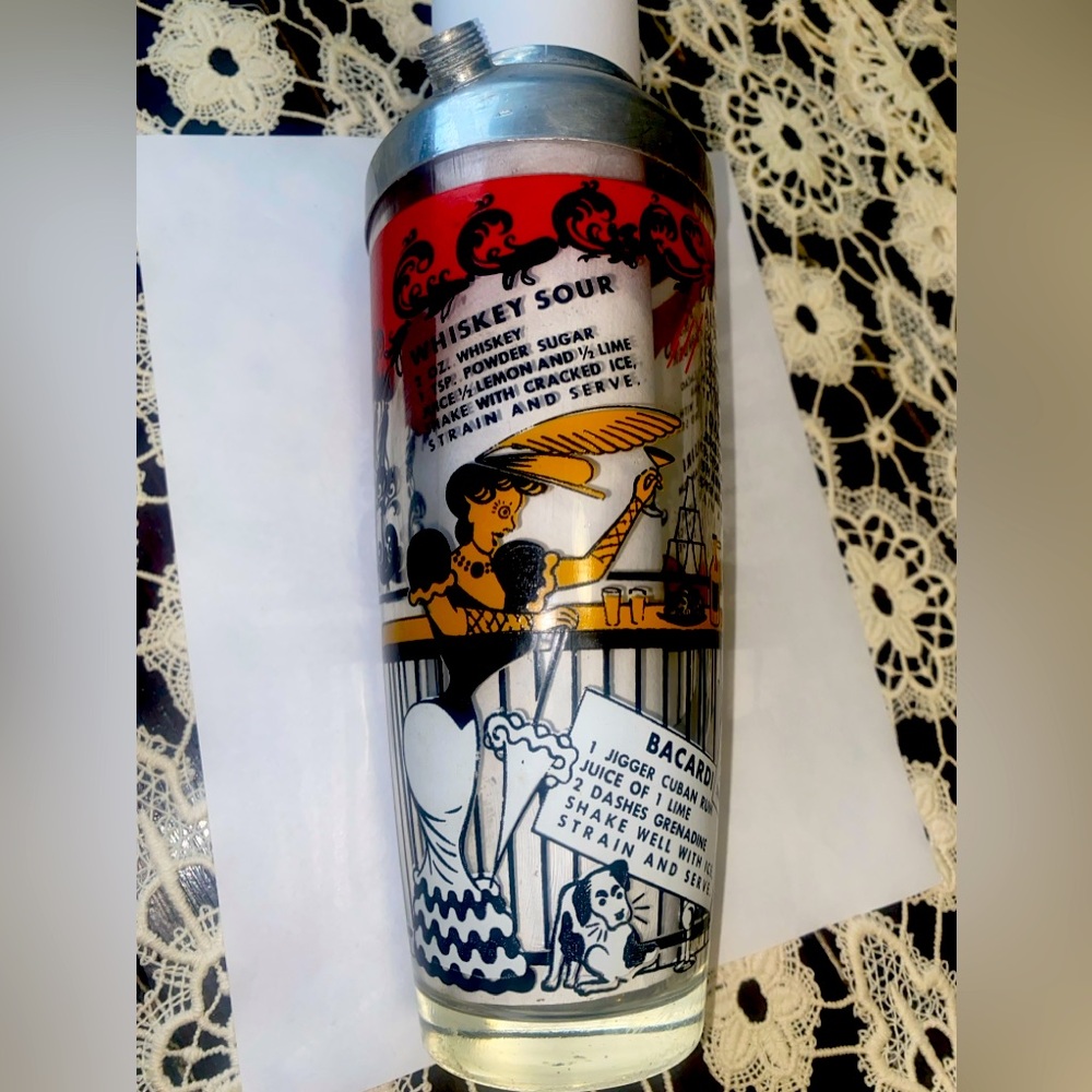 Vintage 1950s Cocktail Shaker
